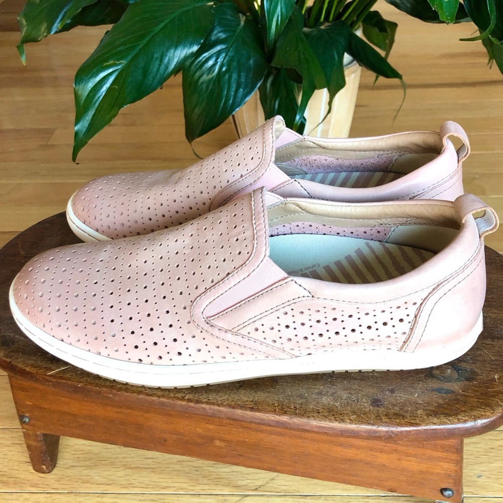 Taos COURT Perforated leather Comfort Sneakers Shoes Size 9.5 PINK - Picture 2 of 12